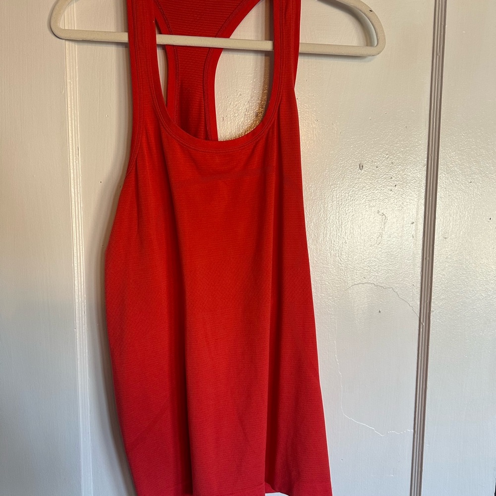 lululemon athletica Red Racerback Tank Top